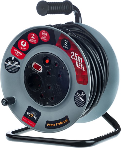 Electricmate 16 Amp Extension Reel 25m 16 A D Socket