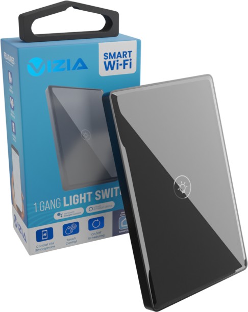 Vizia Smart Wi-Fi Light Switch - 1 Gang 10 A Remote-Controlled  Electrical Switch