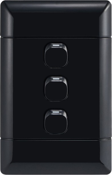 NUR NEU 4x2 3 Lever 1 Way Light Switch 16 A Manual  Electrical Switch