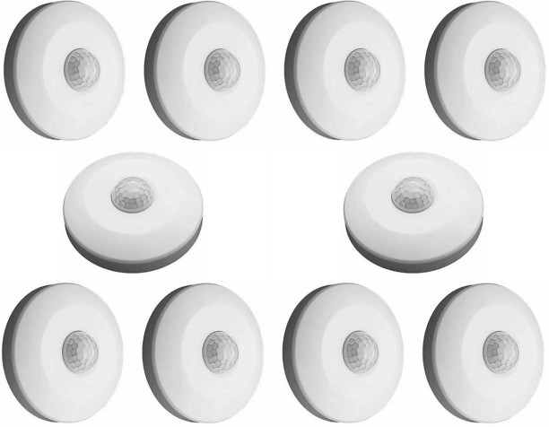 Royal Emperor 10 Units Of Wide Angle 360° PIR Motion Sensors Detectors Electrical Control Switches Surface Mount 220V~240V AC Automation Made Easy 3 A Automatic  Electrical Switch