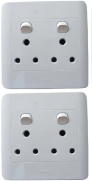 Goodace Double Wall Socket 4x4 (2pack) 16 A Manual  Electrical Switch