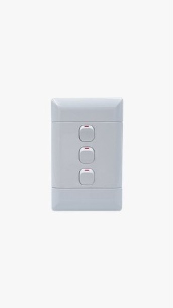 NUR NEU 3 Lever Wall Light Switch 16 A Manual  Electrical Switch