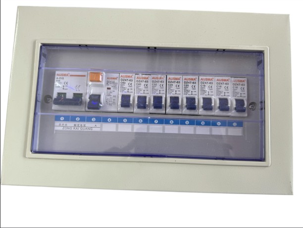AUSMA 12 Way Populated DB Board with Earth Leakage, Main Switch, Breakers 200 A Automatic  Electrical Switch