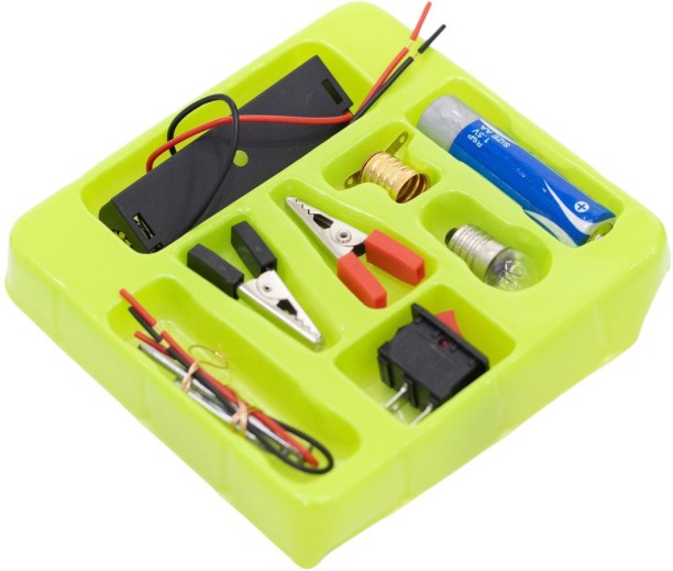 jozi trade DIY Bulb Electric Circuit Science Experimental Kit For Children - GREEN Electronic Components Electronic Hobby Kit