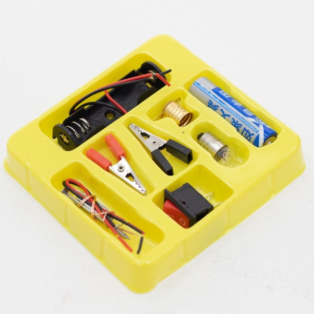 jozi trade DIY Bulb Electric Circuit Science Experimental Kit For Children - YELLOW Electronic Components Electronic Hobby Kit