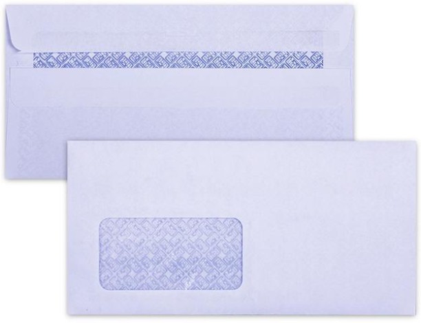 EMP ENVELOPES DLB 110 x 220mm 80gsmWindow DLB White Opaque Self Seal Envelopes