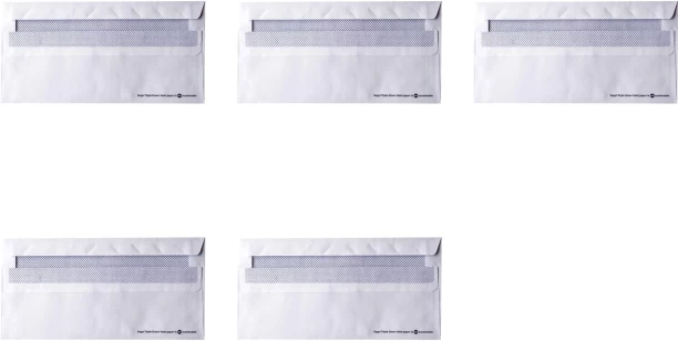 Marlin Envelopes White with Window Gum 25's Envelopes