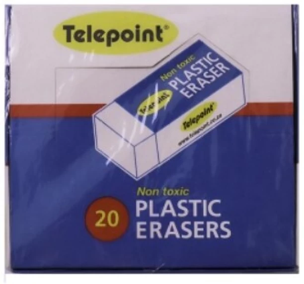 Telepoint Plastic Erasers Non Toxic Eraser