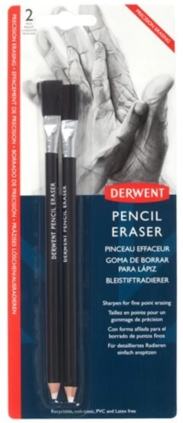 Derwent pencil eraser with brush Eraser