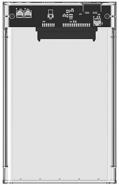 Generic 2.5 USB 3.0 External HDD Enclosure Transparent Case 0 GB External Hard Disk Drive (HDD)