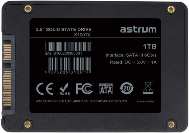 Astrum AS100TX 1 TB External Solid State Drive (SSD)