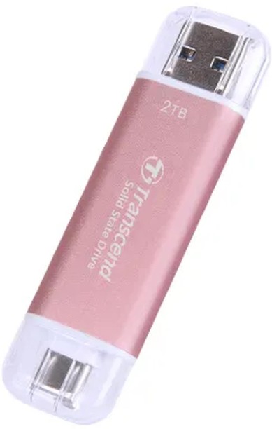 Transcend TS2TESD310P 2TB 10Gbps USB3.2 2 TB External Solid State Drive (SSD)