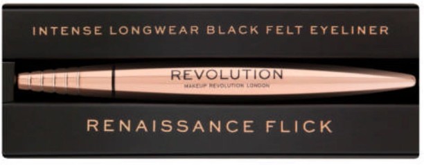 Revolution Renaissance Flick Intense Longwear Felt Eyeliner Black 0.8g 0.8 g