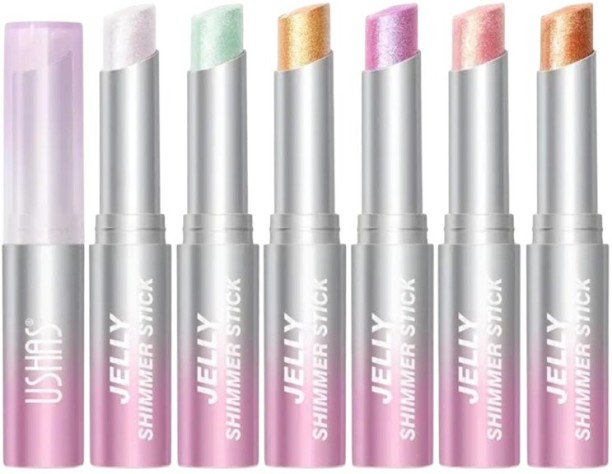 USHAS 6x Eyeshadow Stick Long Lasting Metallic Shimmer Highlight StickJelly 17 g