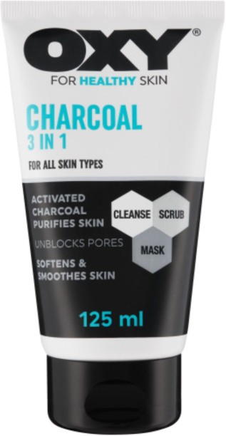 Oxy Charcoal 3 In 1 Cleanser Face Wash