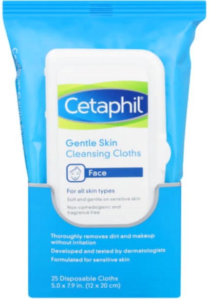 Cetaphil Gentle Cleansing Cloths 25 Face Wash