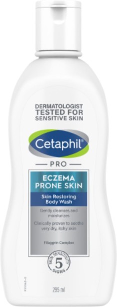 Cetaphil Pro Eczema-Prone Skin Body Wash 295ml Face Wash