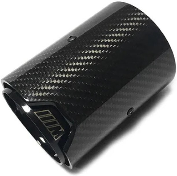 BMW 60mm Inlet To 93mm Outlet Carbon Fiber M Performance Exhaust Tips Fastener
