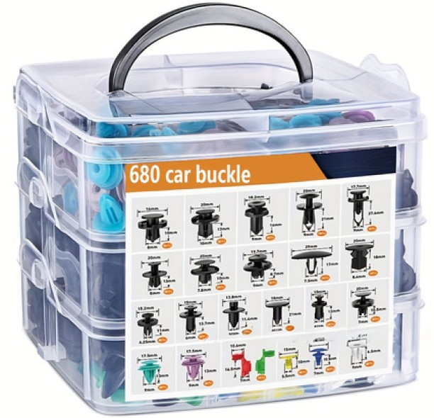top sale trader 680Pcs Premium Auto Fastener Clips Kit Fastener