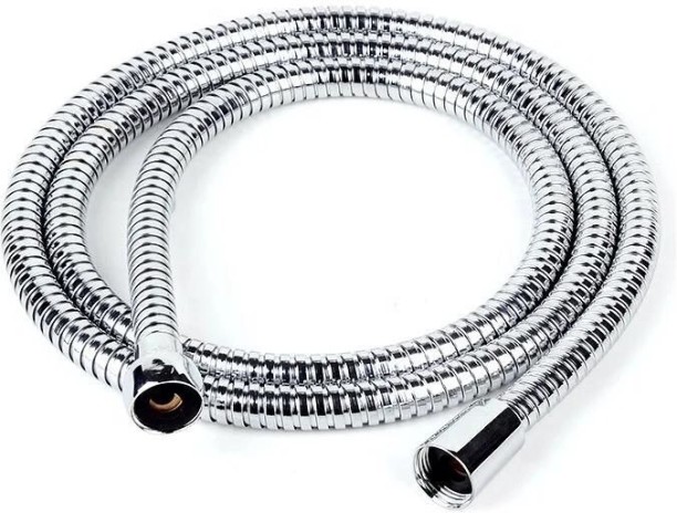 joburgdeals Bathroom Stainless Steel Outer Shell Flexible Shower Hose - 1.8m Faucet Nozzle