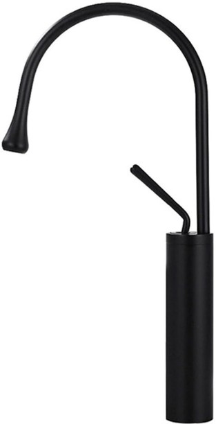 Kessler Superior Swan Raised Matt Black High Basin Mixer Faucet