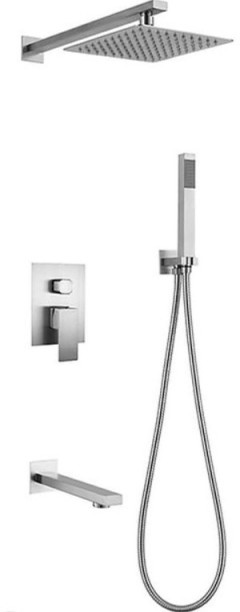 Kessler Superior Shower Set Complete With Diverter Chrome Mixer Faucet