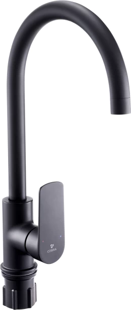 Cobra Seine Pillar Type Matte Black Sink Mixer Faucet