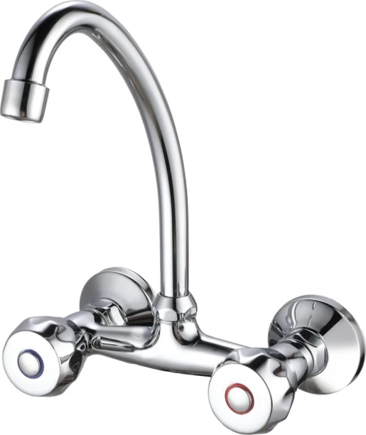 AIYI Chrome Wall-Mounted Kitchen Mixer Tap AY406-048 Wall Mixer Faucet