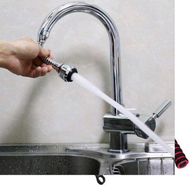joburgdeals Turbo Flex 360 Flexible Faucet Sprayer Diverter Faucet