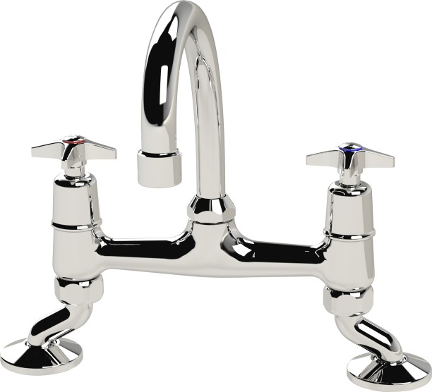 Cobra Star Heavy Pattern Pillar Type Sink Mixer Faucet