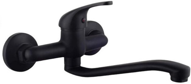 Krystal Wall Lever Matte Black 35m Sink Mixer Faucet