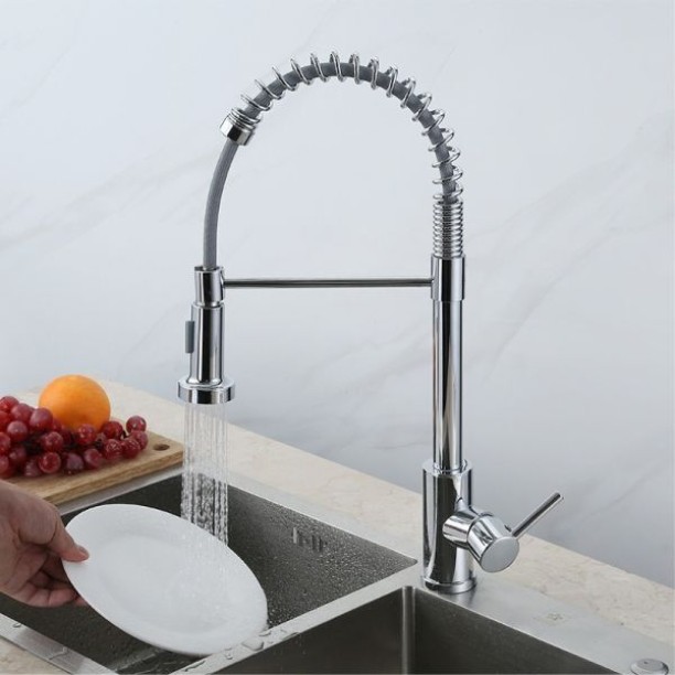 deltasports Pull Out Spring Kitchen Mixer Sink Mixer Faucet Kitchen Mixer Faucet