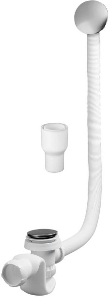 Quick Clac Bath Waste + Elton Trap Angle Cock Faucet