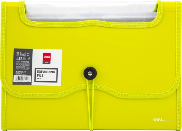 Deli PVC A4 Expanding File - 13 Grid