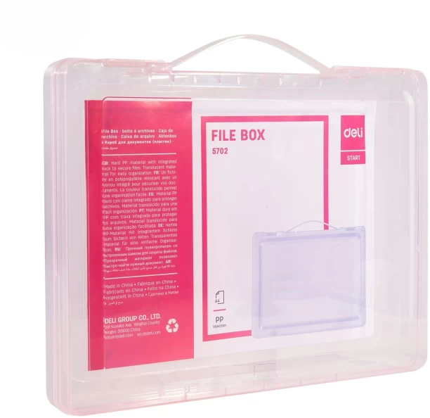 Deli PVC A4 File Box