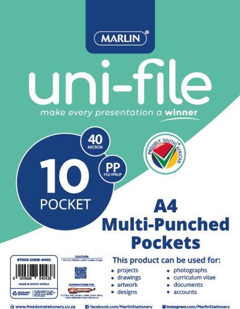 Marlin plastic 10 Pocket