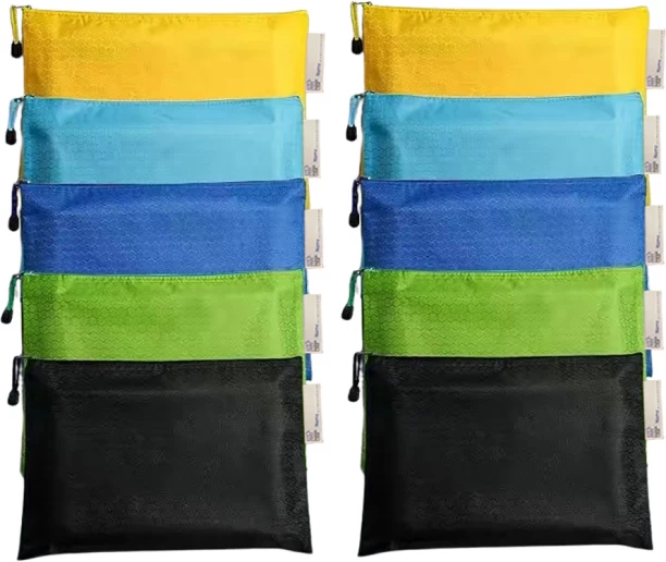 Paper Lion A4 Size Quality waterproof material Cool Color Zipper Bag