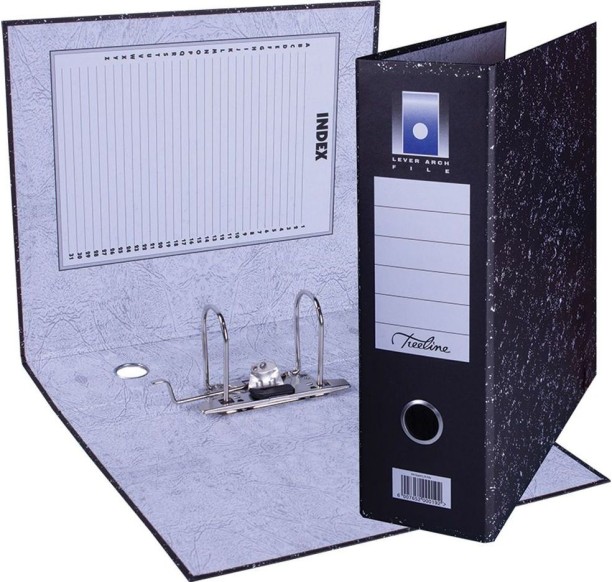 Treeline Durable board with reinforced spine Giant upright lever arch file