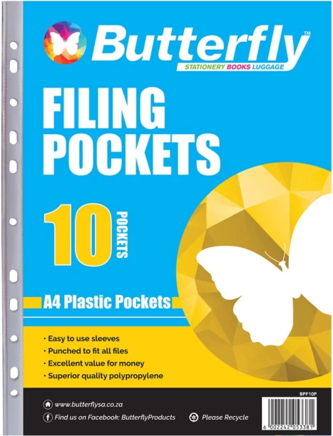 Butterfly Polypropylene Pocket File