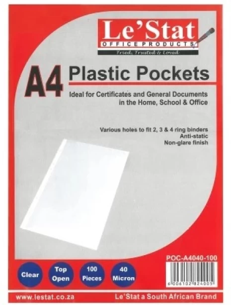 Lestat Plastic Sleeve, Multipunched Plastic Sleeve, Multi Punch