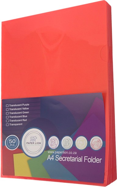 Paper Lion L-Shaped PVC Secretarial Folder Secretarial Folder