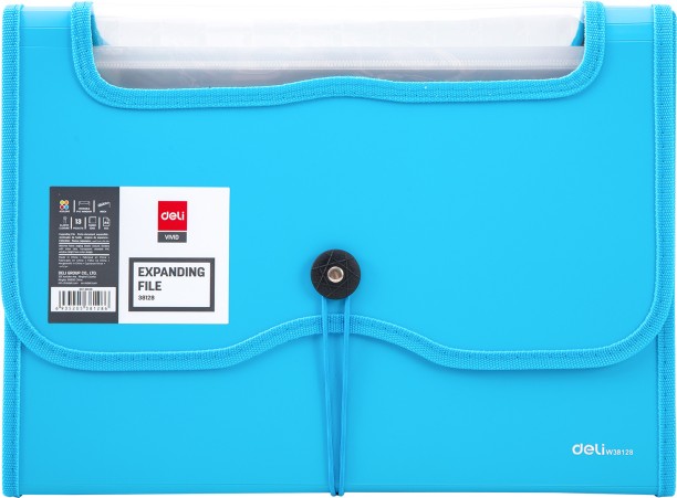 Deli PVC A4 Expanding File - 13 Grid