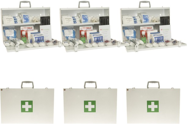 Firstaider (X3) Regulation 3 (In Metal Box) First Aid Kit