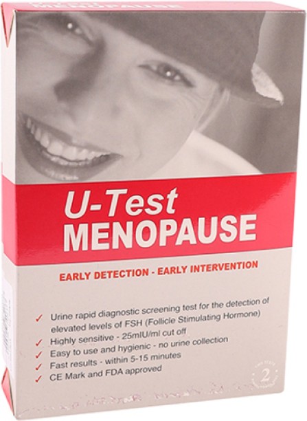 U-Test Menopause Test – Easy & Reliable At-Home Detection (2 Tests) First Aid Kit