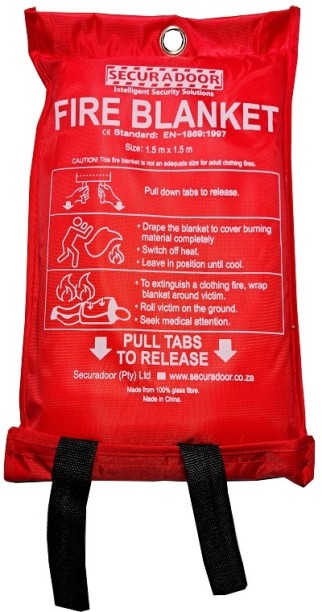 Securadoor Fire Blanket 1.5m x 1.5m DWLHYRGY2WFT4PRZ First Aid Kit