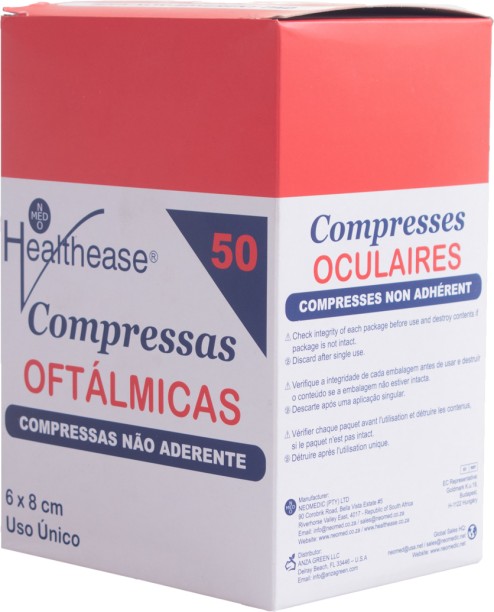 Healthease Sterile Oval Eye Pads 6X8cm First Aid Kit