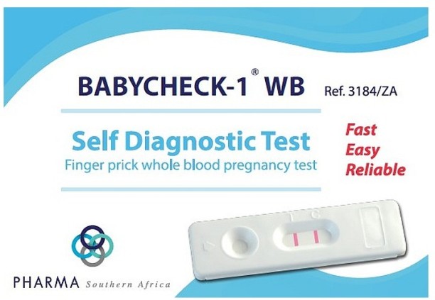 PHARMA Southern Africa BabyCheck-1 - Pregnancy Test By Blood - Self Diagnostic Test First Aid Kit