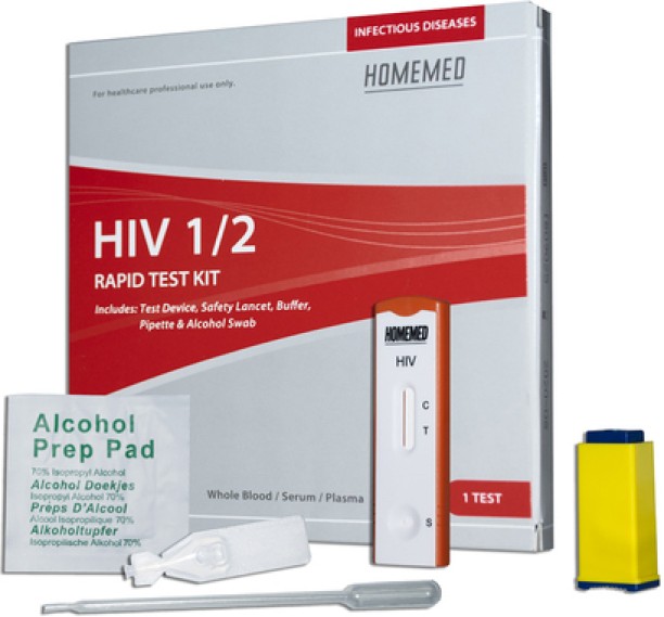 Homemed HIV 1/2 Single Test Kit First Aid Kit