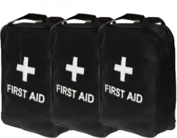 Firstaider (X3) Regulation 7 (Back Strap Black) Grab bag First Aid Kit