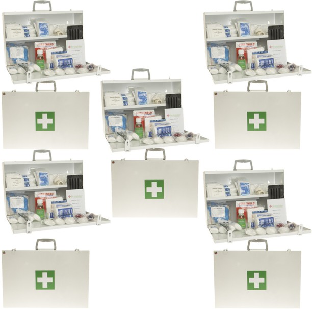 Firstaider (X5) Regulation 3 (In Metal Box) First Aid Kit